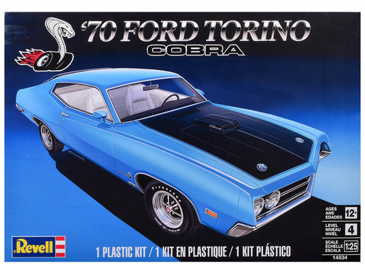 Level 4 Model Kit 1970 Ford Torino Cobra 1/25 Scale Model by Revell-4