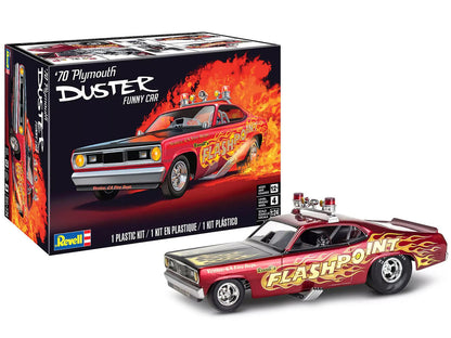 Level 4 Model Kit 1970 Plymouth Duster Funny Car 1/24 Scale Model by Revell-2