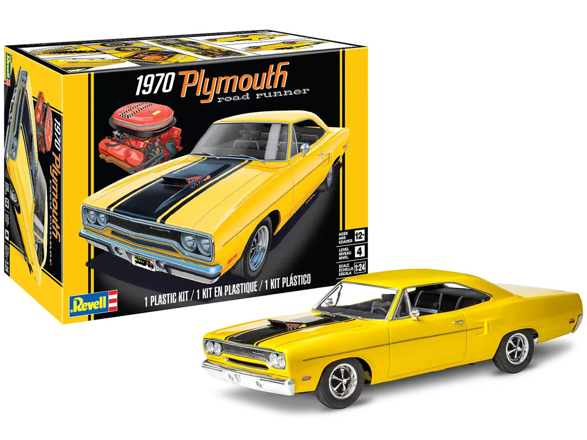 Level 4 Model Kit 1970 Plymouth Road Runner 1/24 Scale Model by Revell-4