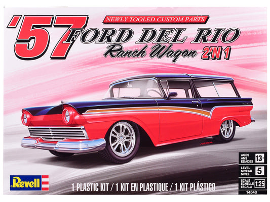 Level 5 Model Kit 1957 Ford Del Rio Ranch Wagon 2-in-1 Kit 1/25 Scale Model by Revell-4