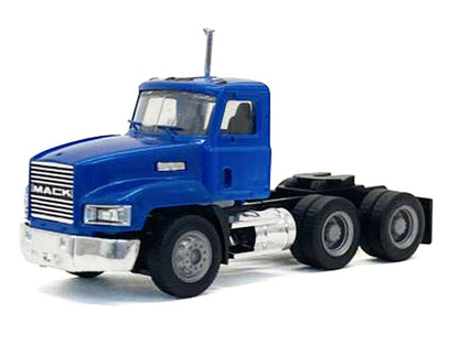 Mack 603 Short Day Cab Blue Metallic 1/87 (HO) Plastic Model Car by Promotex-0