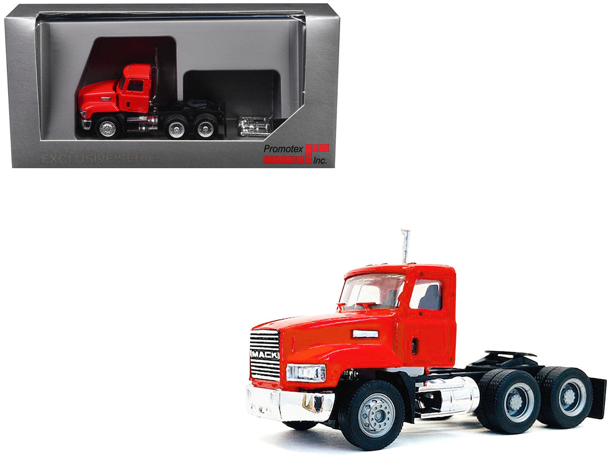 Mack 603 Short Day Cab Red 1/87 (HO) Plastic Model Car by Promotex-2
