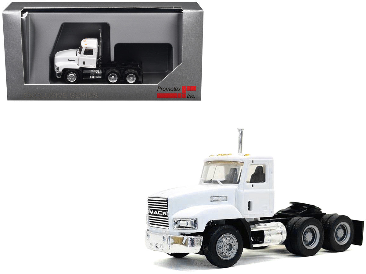 Mack 603 Short Day Cab White 1/87 (HO) Plastic Model Car by Promotex-2