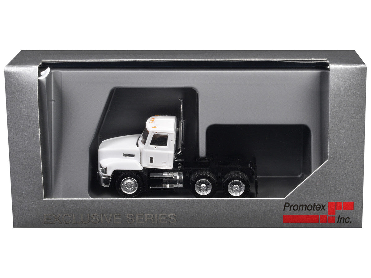 Mack 603 Short Day Cab White 1/87 (HO) Plastic Model Car by Promotex-1