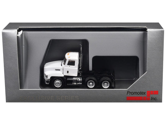Mack 603 Short Day Cab White 1/87 (HO) Plastic Model Car by Promotex-1