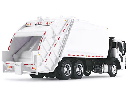 Mack LR with McNeilus Rear Load Refuse Body White 1/87 (HO) Diecast Model by First Gear-1
