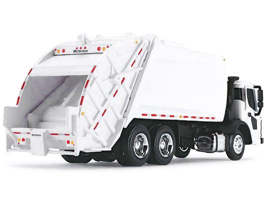 Mack LR with McNeilus Rear Load Refuse Body White 1/87 (HO) Diecast Model by First Gear-1