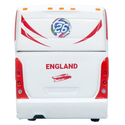 MCI D4520 Coach Bus "England National Football Team" White with Graphics "International Federation of the Global Game" Series Limited Edition to 504 pieces Worldwide 1/87 (HO) Diecast Model by Iconic Replicas-3