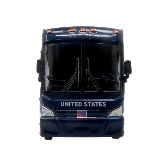MCI J4500 Coach Bus "United States National Soccer Team" Dark Blue with Graphics "International Federation of the Global Game" Series Limited Edition to 504 pieces Worldwide 1/87 (HO) Diecast Model by Iconic Replicas-1
