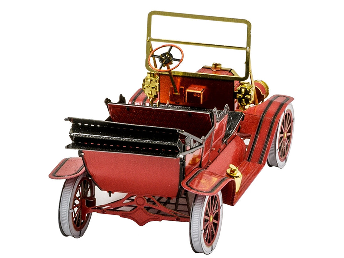 Model Kit 1908 Ford Model T Red (Moderate Difficulty) Steel Model by Metal Earth-1