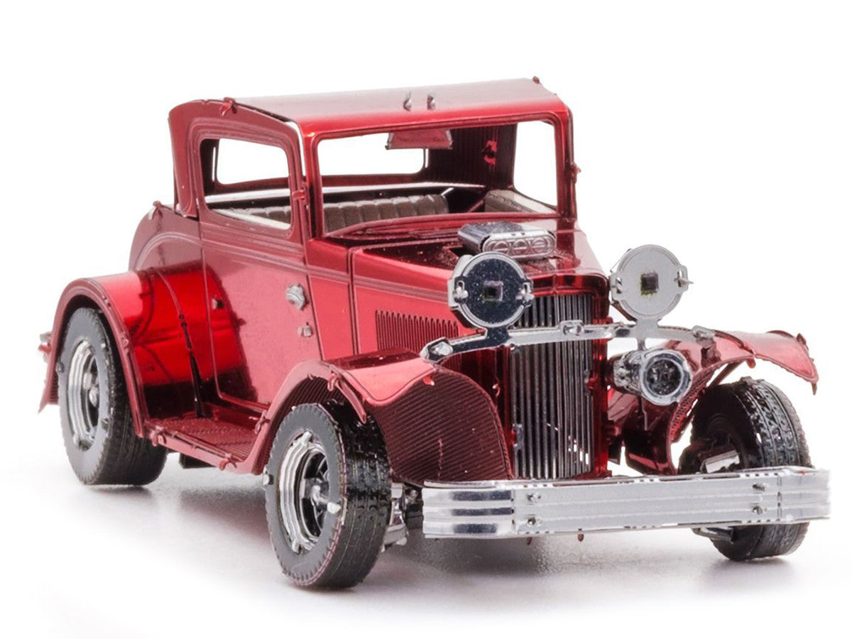 Model Kit 1932 Ford Coupe Red (Moderate Difficulty) Steel Model by Metal Earth-2