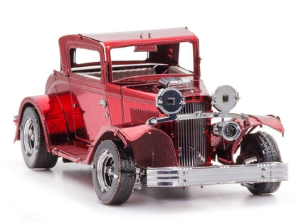 Model Kit 1932 Ford Coupe Red (Moderate Difficulty) Steel Model by Metal Earth-2