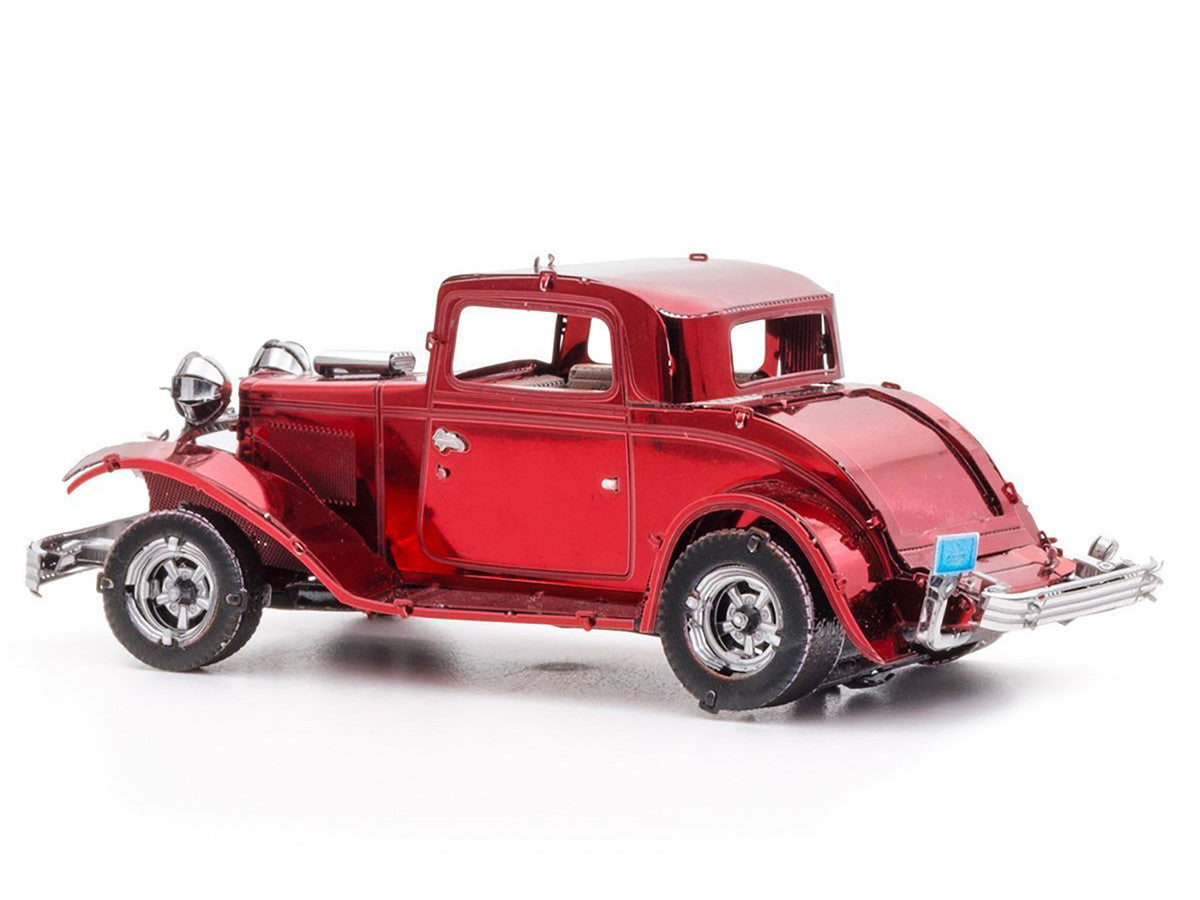 Model Kit 1932 Ford Coupe Red (Moderate Difficulty) Steel Model by Metal Earth-1