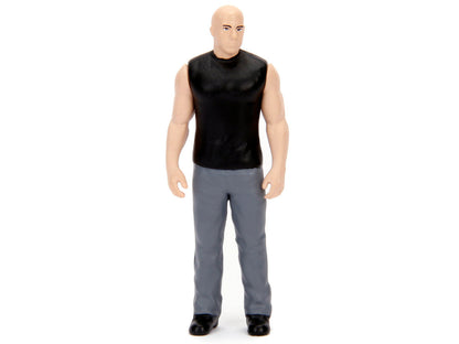 Model Kit Dodge Charger R/T Black and Dom Diecast Figure "Fast & Furious" Movie "Build N' Collect" Series 1/24 Diecast Model Car by Jada-1