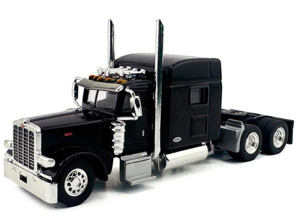 Peterbilt 389 Truck Tractor with Sleeper Cab Black 1/87 (HO) Scale Plastic Model Car by HO Logistics-1