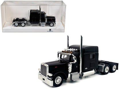 Peterbilt 389 Truck Tractor with Sleeper Cab Black 1/87 (HO) Scale Plastic Model Car by HO Logistics-0