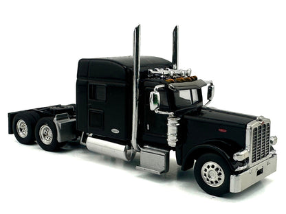 Peterbilt 389 Truck Tractor with Sleeper Cab Black 1/87 (HO) Scale Plastic Model Car by HO Logistics-2