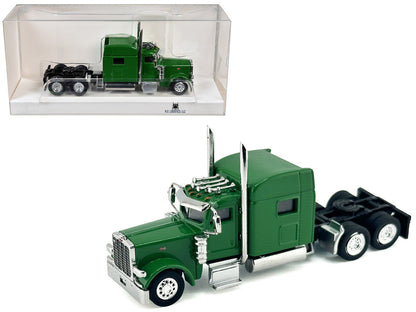 Peterbilt 389 Truck Tractor with Sleeper Cab Green 1/87 (HO) Scale Plastic Model Car by HO Logistics-0