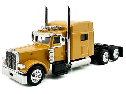 Peterbilt 389 Truck Tractor with Sleeper Cab Yellow 1/87 (HO) Scale Plastic Model Car by HO Logistics-1