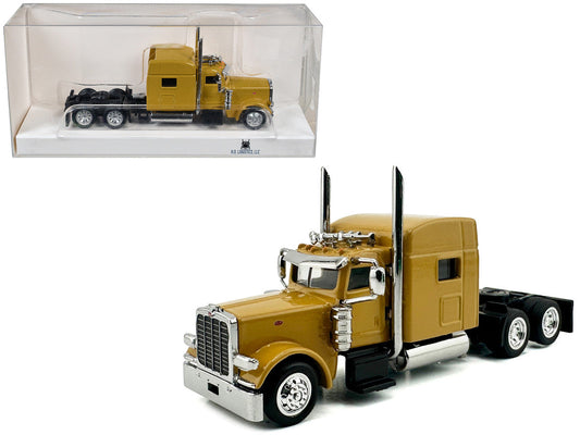 Peterbilt 389 Truck Tractor with Sleeper Cab Yellow 1/87 (HO) Scale Plastic Model Car by HO Logistics-0