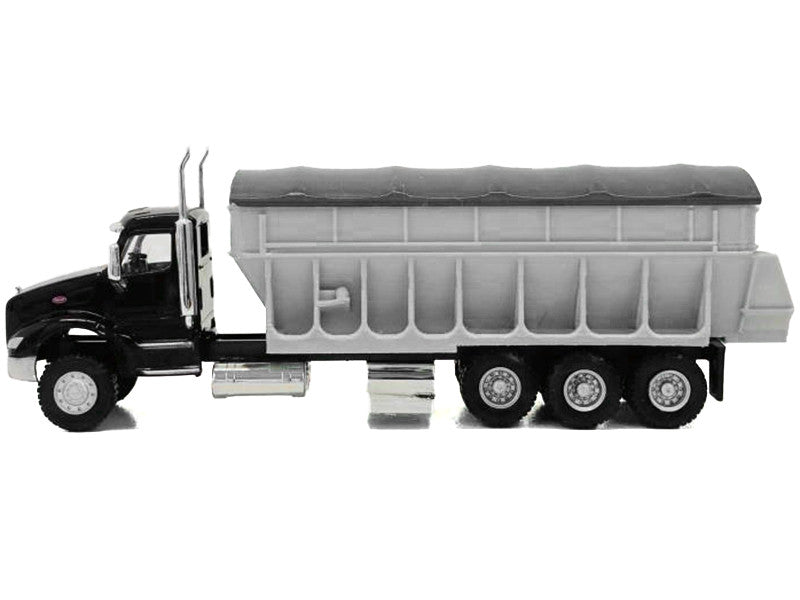 Peterbilt 579 Potato/Sugar Beet Truck Black 1/87 (HO) Plastic Model Car by Promotex-0
