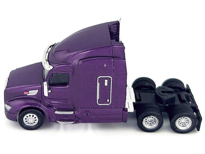 Peterbilt 579 Sleeper Cab Purple Metallic 1/87 (HO) Plastic Model Car by HO Logistics-2