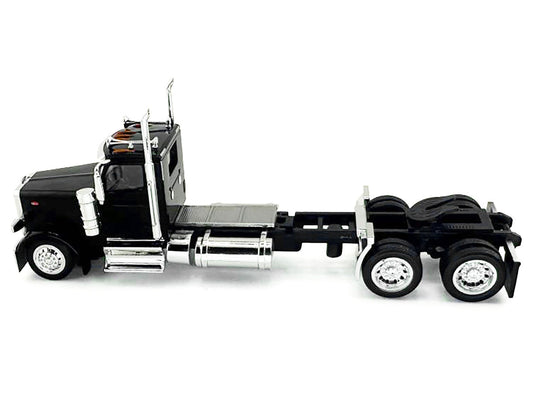 Peterbilt 589 2-Axel Day Cab Black 1/87 (HO) Plastic Model Car by HO Logistics-0
