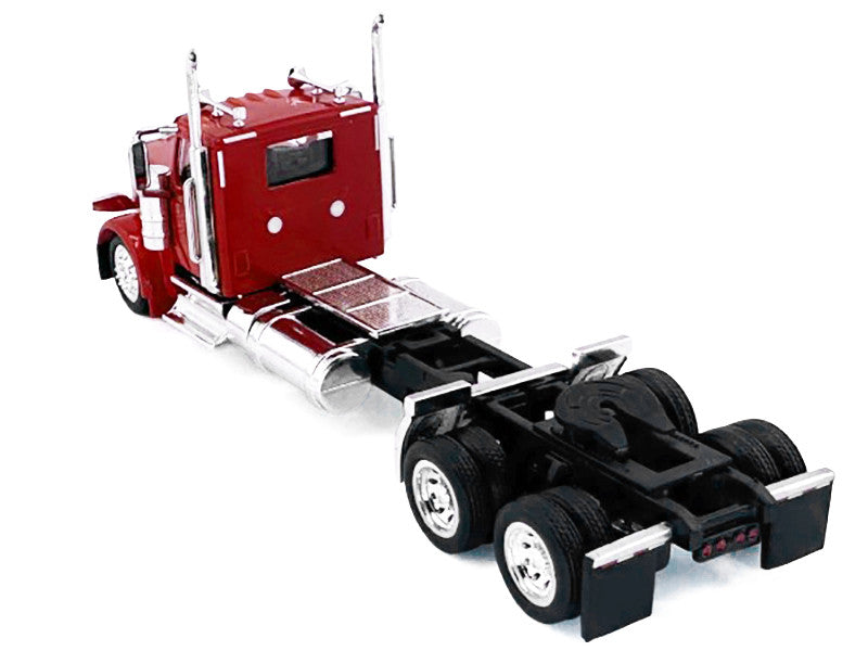 Peterbilt 589 2-Axel Day Cab Red 1/87 (HO) Plastic Model Car by HO Logistics-0