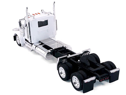 Peterbilt 589 2-Axel Day Cab White 1/87 (HO) Plastic Model Car by HO Logistics-0