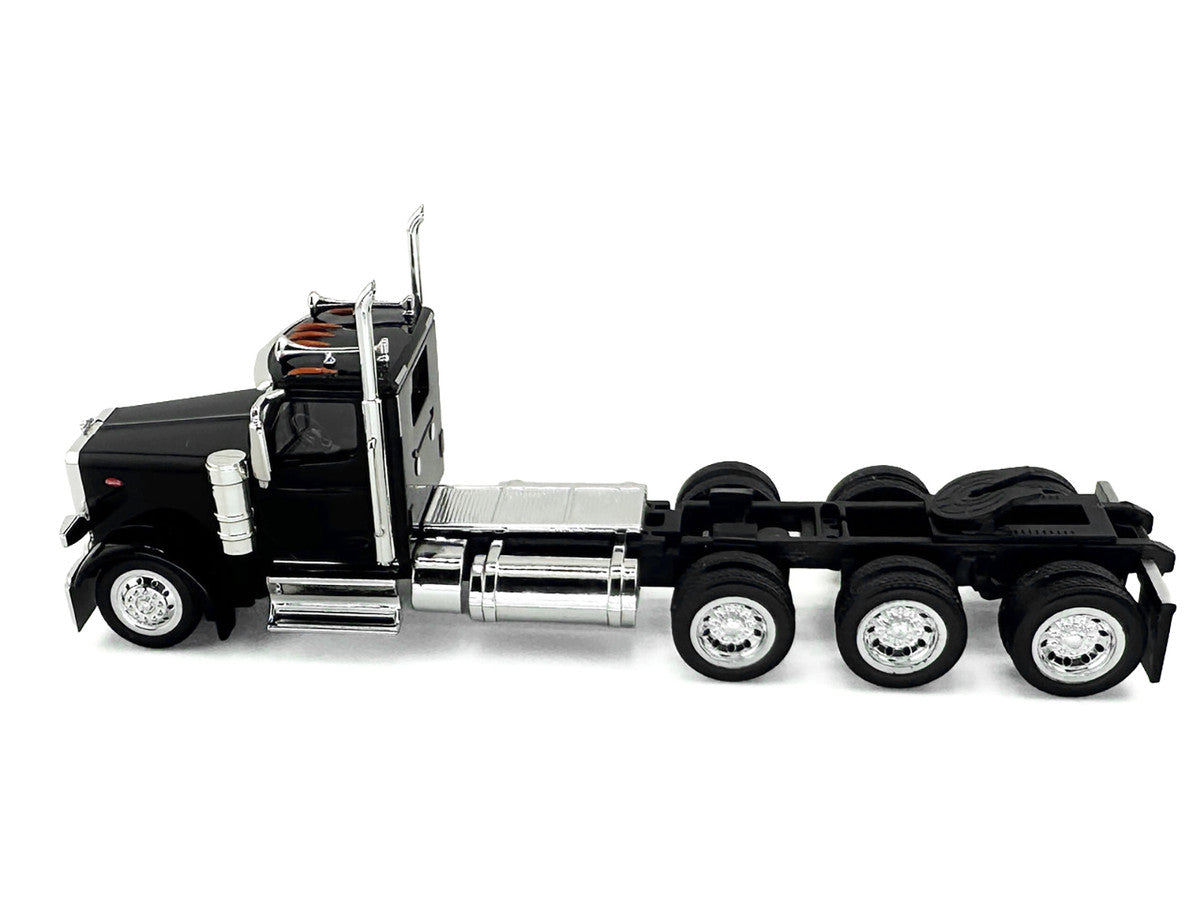 Peterbilt 589 3-Axel Day Cab Black 1/87 (HO) Plastic Model Car by HO Logistics-2