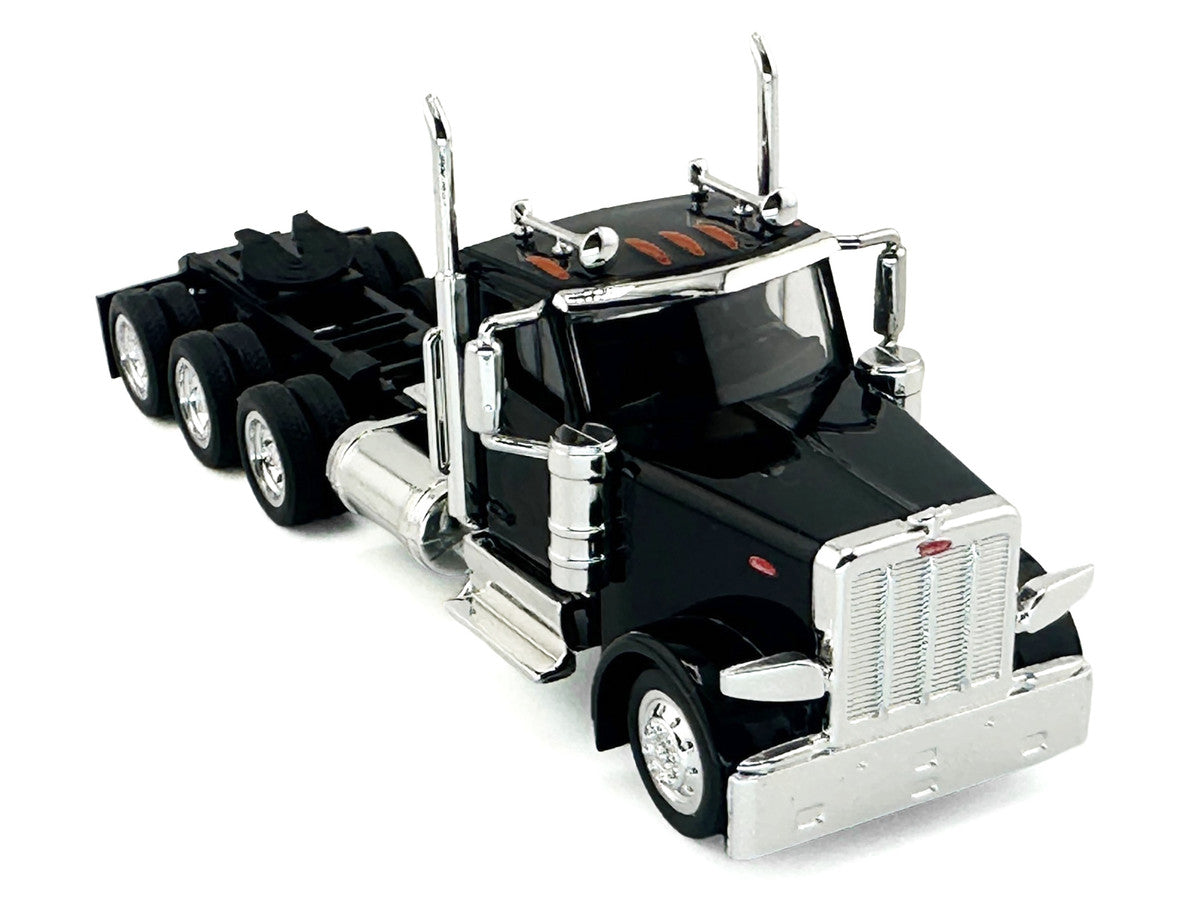 Peterbilt 589 3-Axel Day Cab Black 1/87 (HO) Plastic Model Car by HO Logistics-0