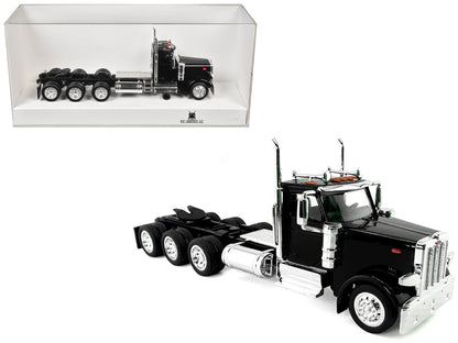 Peterbilt 589 3-Axel Day Cab Black 1/87 (HO) Plastic Model Car by HO Logistics-3
