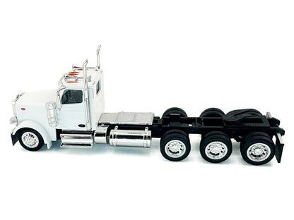 Peterbilt 589 3-Axel Day Cab White 1/87 (HO) Plastic Model Car by HO Logistics-0