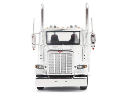 Peterbilt 589 Tandem-Axle Legendary Package Truck Tractor with 58" Sleeper White "Transport Series" 1/64 Diecast Model by Diecast Masters-2