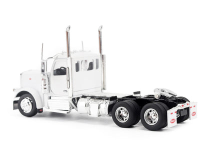 Peterbilt 589 Tandem-Axle Legendary Package Truck Tractor with 58" Sleeper White "Transport Series" 1/64 Diecast Model by Diecast Masters-1