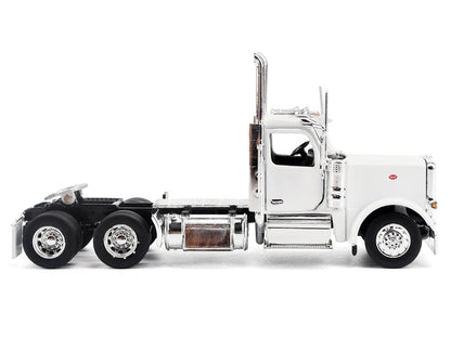 Peterbilt 589 Tandem-Axle Legendary Package Truck Tractor with 58" Sleeper White "Transport Series" 1/64 Diecast Model by Diecast Masters-3