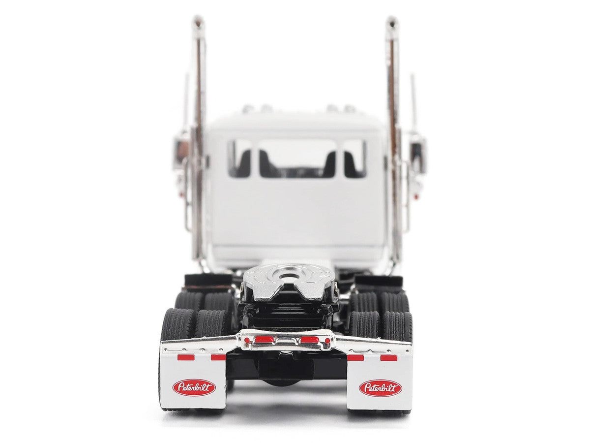 Peterbilt 589 Tandem-Axle Legendary Package Truck Tractor with 58" Sleeper White "Transport Series" 1/64 Diecast Model by Diecast Masters-0