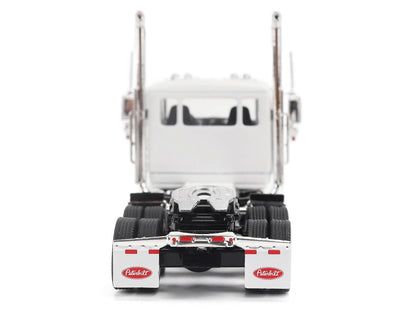 Peterbilt 589 Tandem-Axle Legendary Package Truck Tractor with 58" Sleeper White "Transport Series" 1/64 Diecast Model by Diecast Masters-0