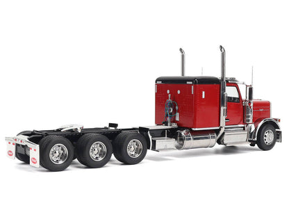 Peterbilt 589 Tridem-Axle Legendary Package Truck Tractor with 58" Sleeper Legendary Red "Transport Series" 1/32 Diecast Model by Diecast Masters-3