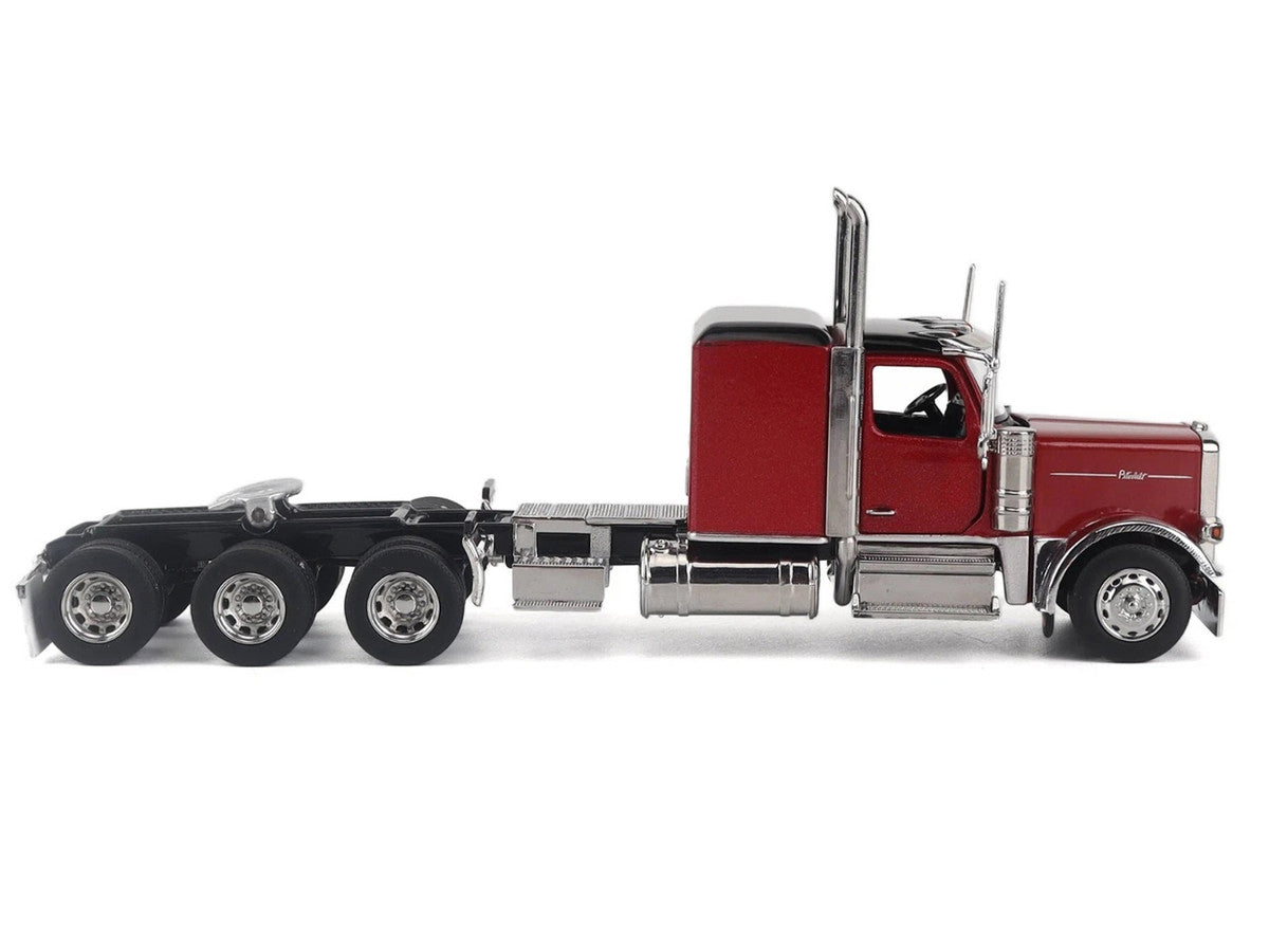 Peterbilt 589 Tridem-Axle Legendary Package Truck Tractor with 58" Sleeper Legendary Red "Transport Series" 1/64 Diecast Model by Diecast Masters-2