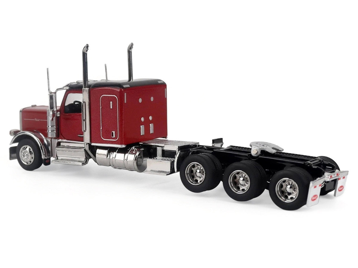 Peterbilt 589 Tridem-Axle Legendary Package Truck Tractor with 58" Sleeper Legendary Red "Transport Series" 1/64 Diecast Model by Diecast Masters-0
