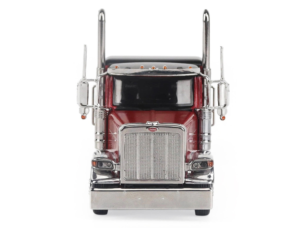 Peterbilt 589 Tridem-Axle Legendary Package Truck Tractor with 58" Sleeper Legendary Red "Transport Series" 1/64 Diecast Model by Diecast Masters-3
