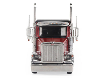 Peterbilt 589 Tridem-Axle Legendary Package Truck Tractor with 58" Sleeper Legendary Red "Transport Series" 1/64 Diecast Model by Diecast Masters-3