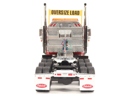 Peterbilt 589 Tridem-Axle Truck Tractor with Day Cab Legendary Red "Transport Series" 1/32 Diecast Model by Diecast Masters-1