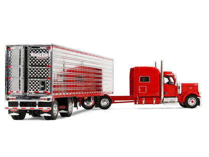 Peterbilt 589 with 78" Mid-Roof Sleeper and 53' Utility Trailer with Reefer "Blackjack Express LLC" Red "Big Rigs" Series II #6 1/64 Diecast Model by DCP/First Gear-3