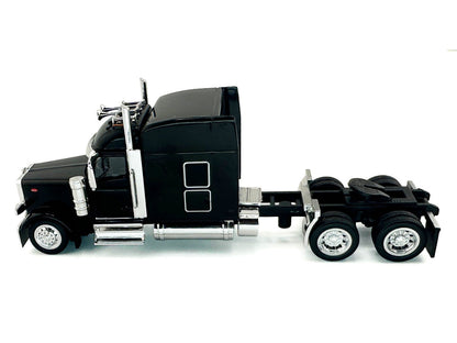 Peterbilt 589 with Stand Up Sleeper Cab Black 1/87 (HO) Plastic Model Car by HO Logistics-0