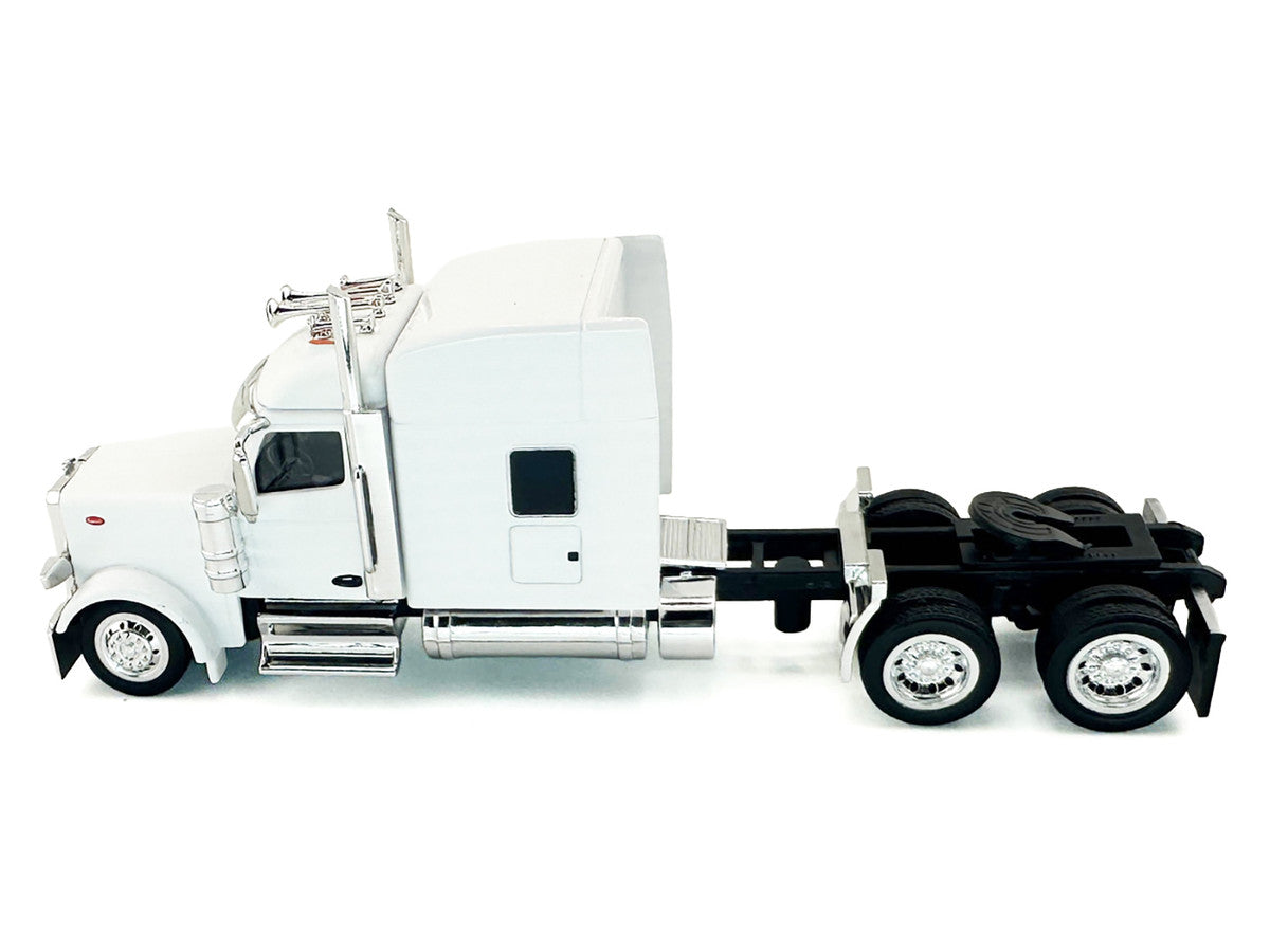 Peterbilt 589 with Stand Up Sleeper Cab White 1/87 (HO) Plastic Model Car by HO Logistics-0