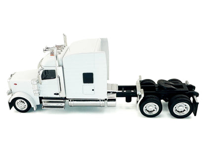 Peterbilt 589 with Stand Up Sleeper Cab White 1/87 (HO) Plastic Model Car by HO Logistics-0