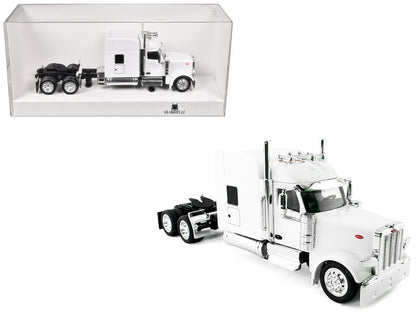 Peterbilt 589 with Stand Up Sleeper Cab White 1/87 (HO) Plastic Model Car by HO Logistics-2