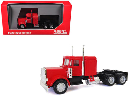 Peterbilt Long Tractor Red 1/87 (HO) Plastic Model Car by Promotex-2